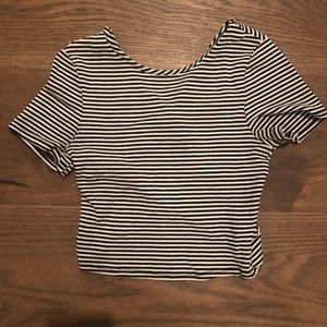 Striped crop top